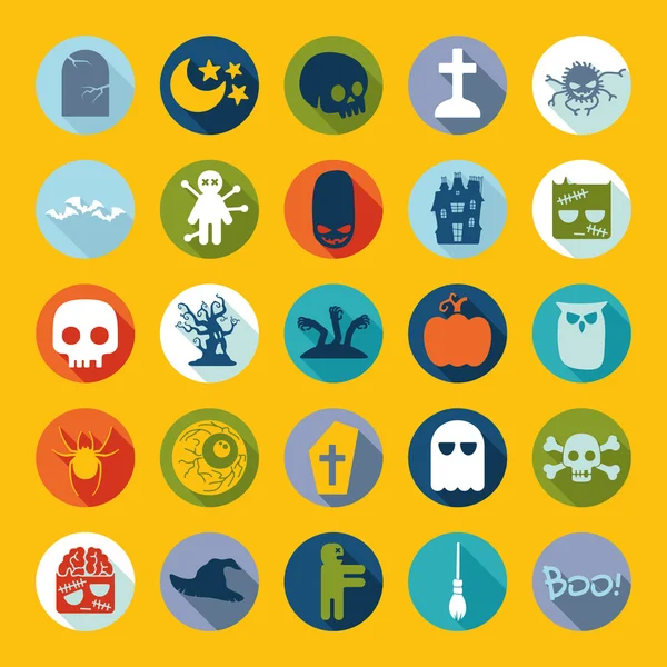 Iconos de Halloween — Vector de stock