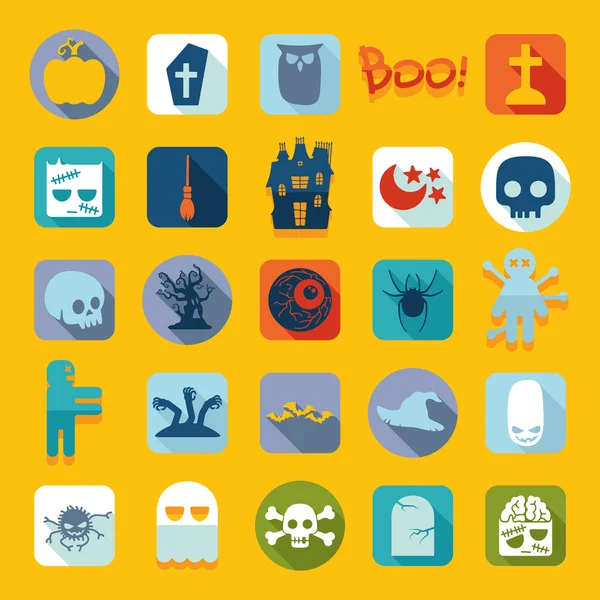 Halloween pictogrammen — Stockvector