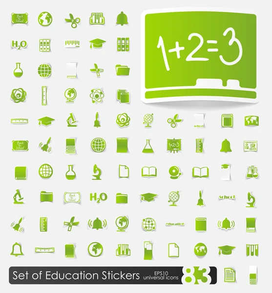 Iconos educativos — Vector de stock