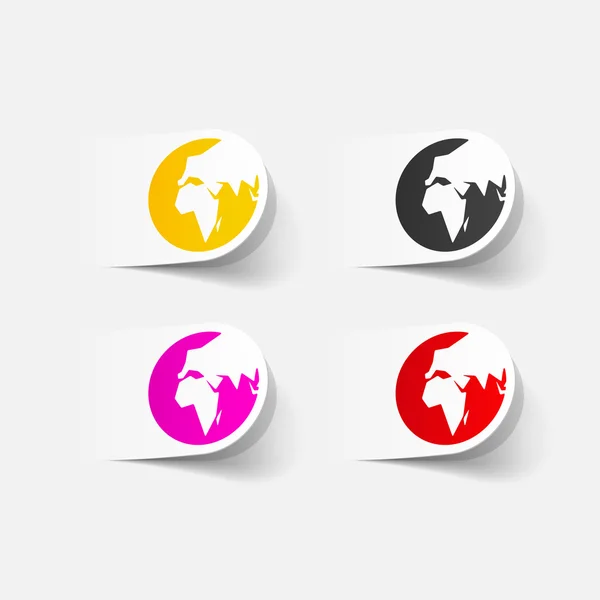 Elemen desain Globe - Stok Vektor