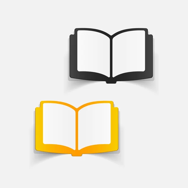 Elemento de diseño libro — Vector de stock