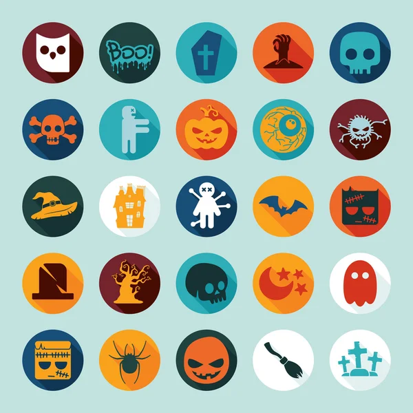 Halloween icons — Stock Vector