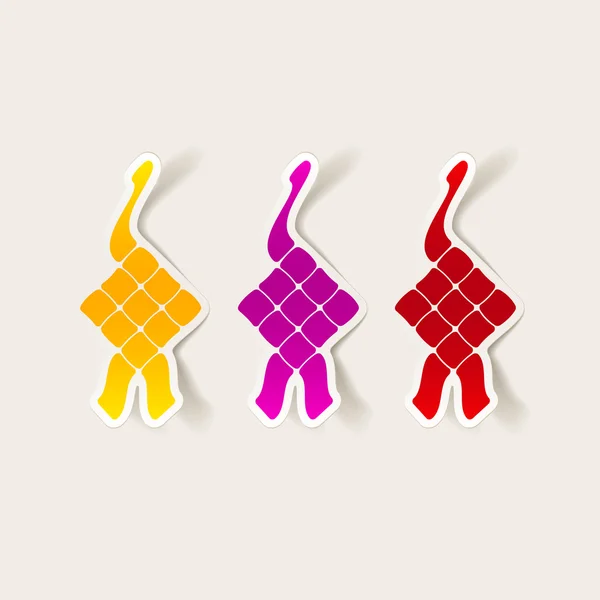 Élément de design Ketupat — Image vectorielle