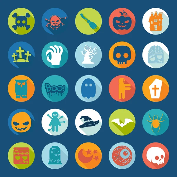 Halloween icons — Stock Vector