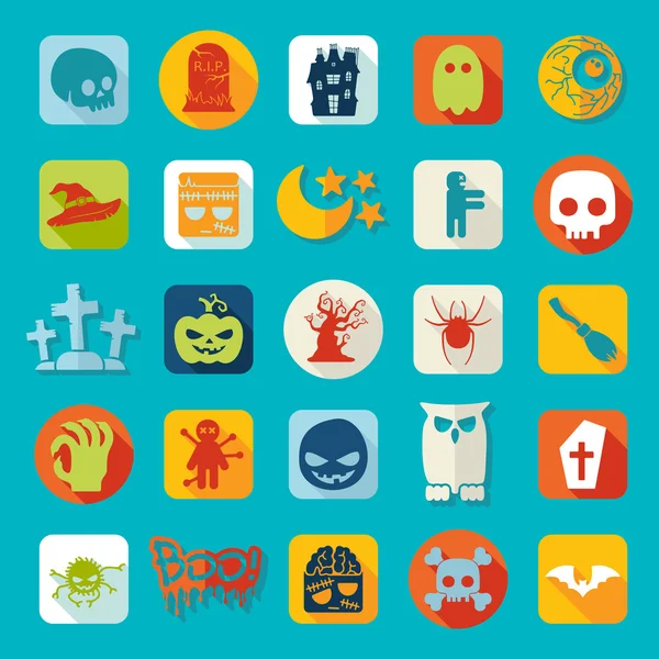 Iconos de Halloween — Archivo Imágenes Vectoriales