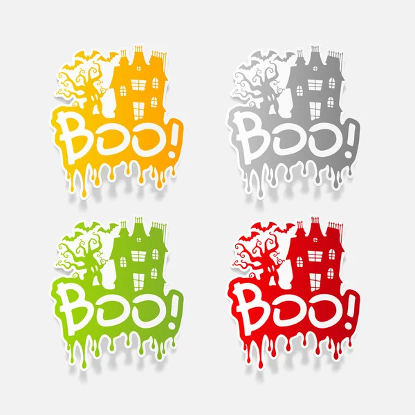 Boo design element — Stock Vector