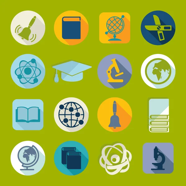 Conjunto de iconos de educación — Vector de stock