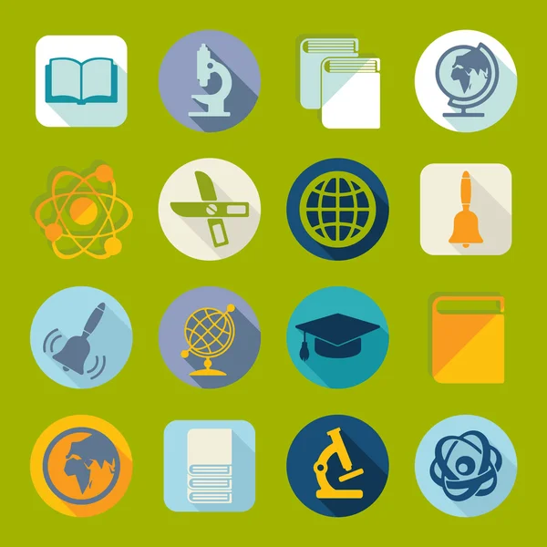 Conjunto de iconos de educación — Vector de stock