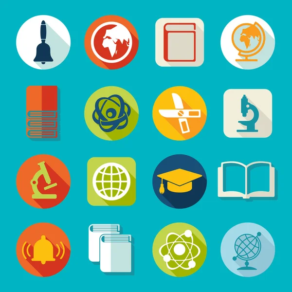 Set of education icons — Stock Vector