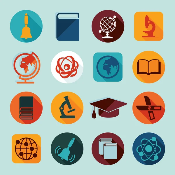 Set of education icons — Stock Vector