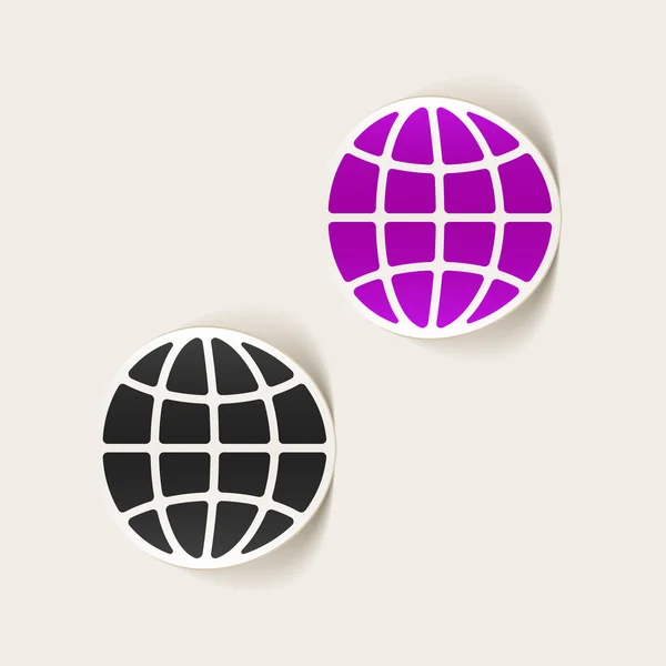 Globe icons — Stock Vector