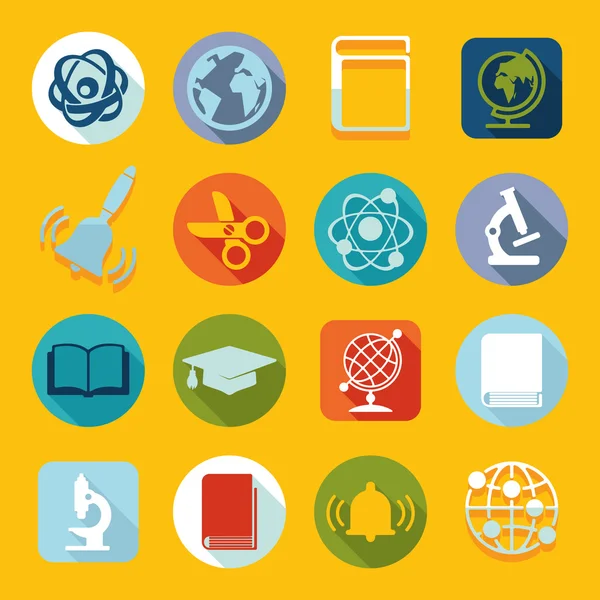 Conjunto de iconos de educación — Vector de stock