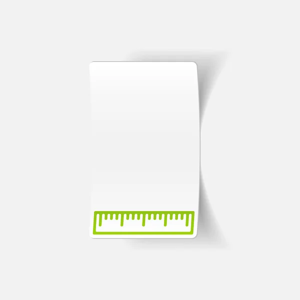 Ruler icon — Stock Vector