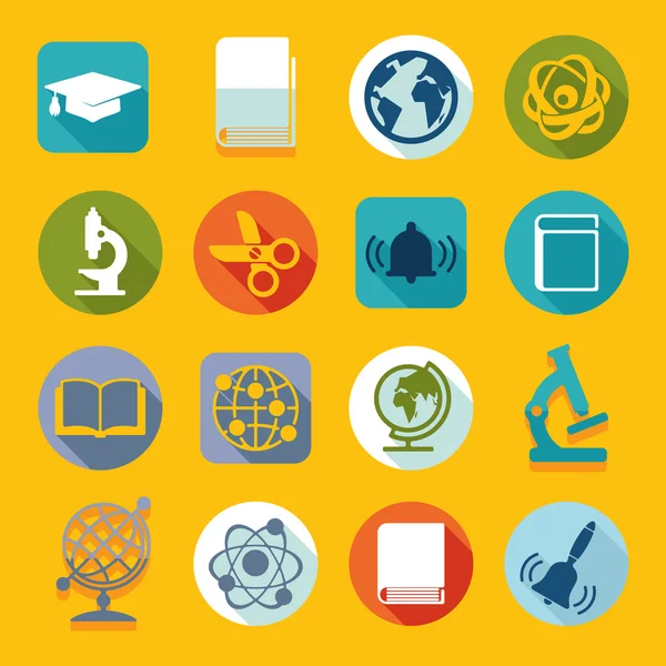 Conjunto de iconos de educación — Vector de stock