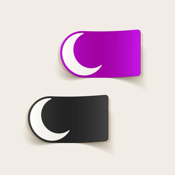 Moon icons — Stock Vector