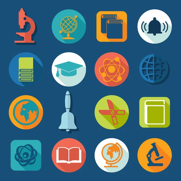 Set of education icons — Stock Vector