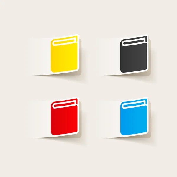 Libro Iconos — Vector de stock