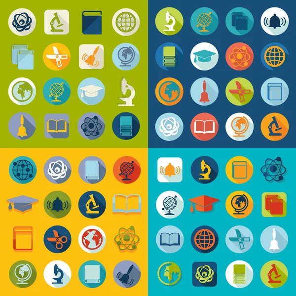 Set of education icons — Stock Vector