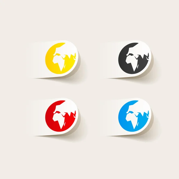 Globe pictogrammen — Stockvector