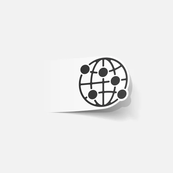 Globe-icoon — Stockvector