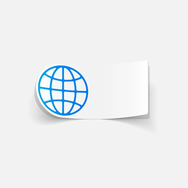 Globe-icoon — Stockvector