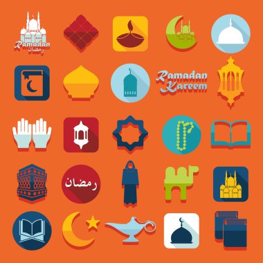 Ramazan kareem simgeler