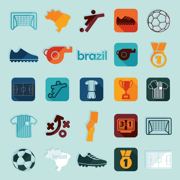 Fútbol, infografía de fútbol — Vector de stock
