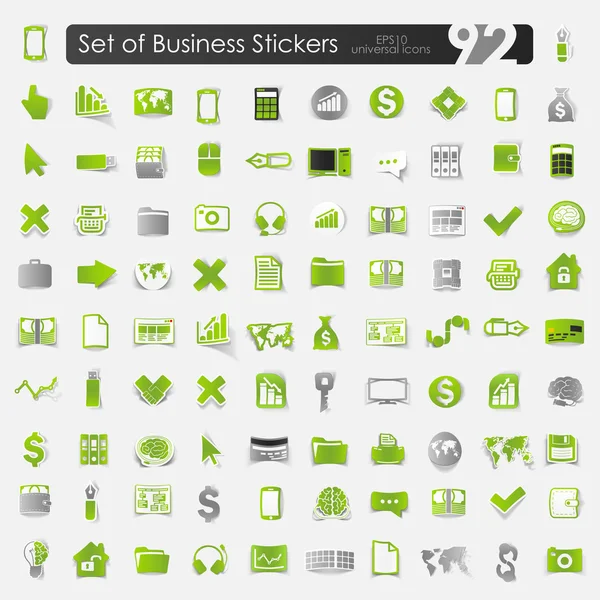 Conjunto de iconos de negocio — Vector de stock