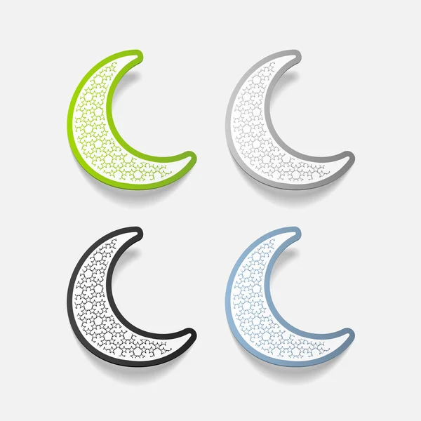 Icônes de lune — Image vectorielle
