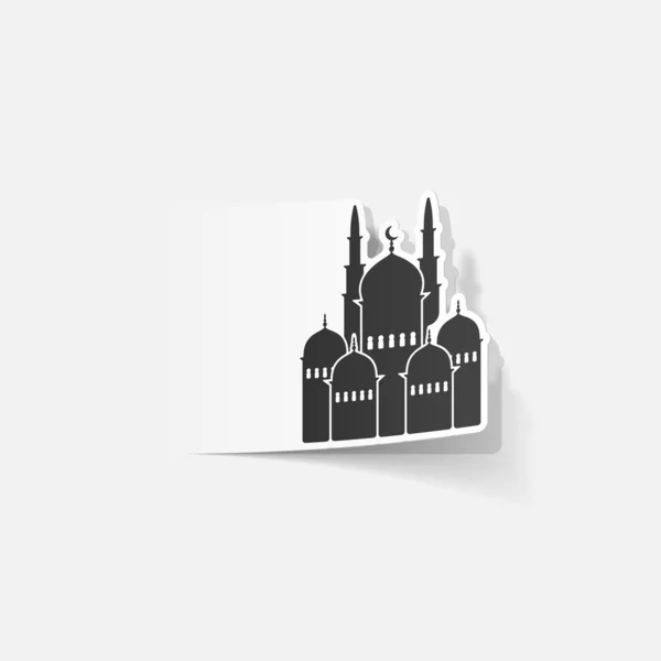 Moskee pictogram — Stockvector