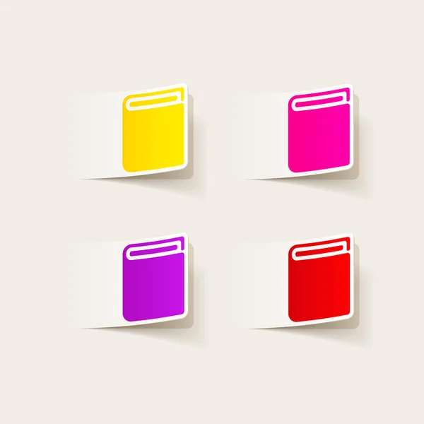 Libro Iconos — Vector de stock