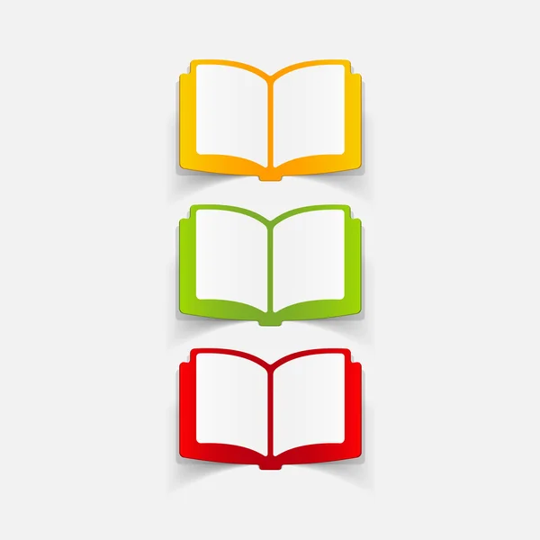 Libro Iconos — Vector de stock