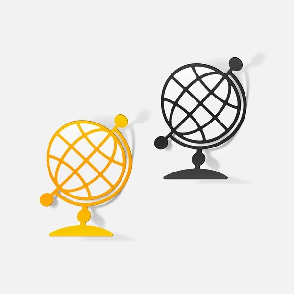 Globo iconos — Vector de stock