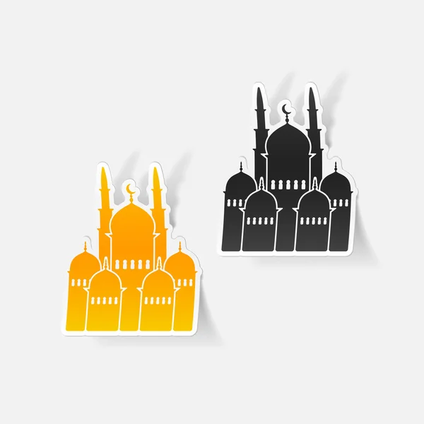 Iconos de mezquita — Vector de stock