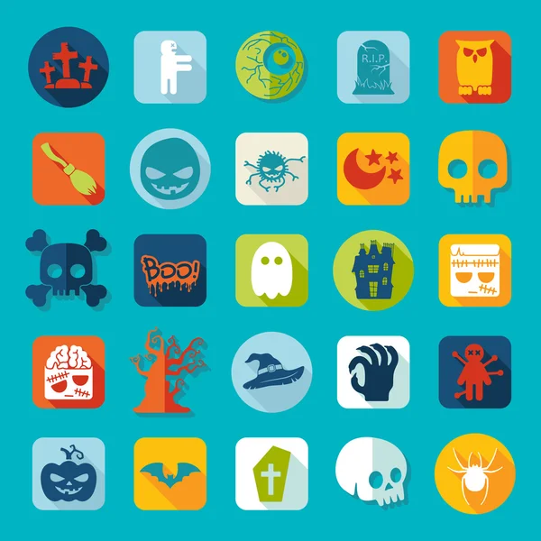 Halloween icons — Stock Vector