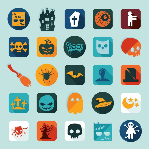 Halloween pictogrammen — Stockvector