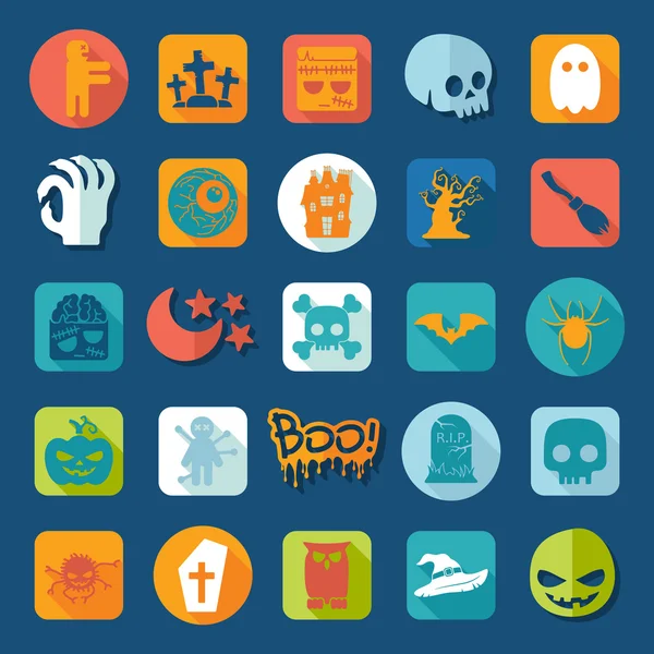 Halloween icons — Stock Vector