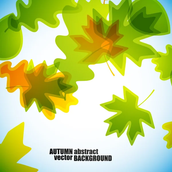 Autumn leaves background — Stock Vector