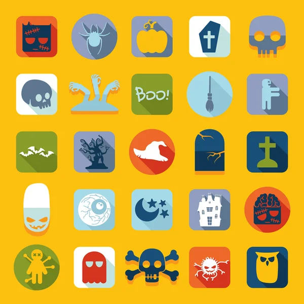 Iconos de Halloween — Archivo Imágenes Vectoriales