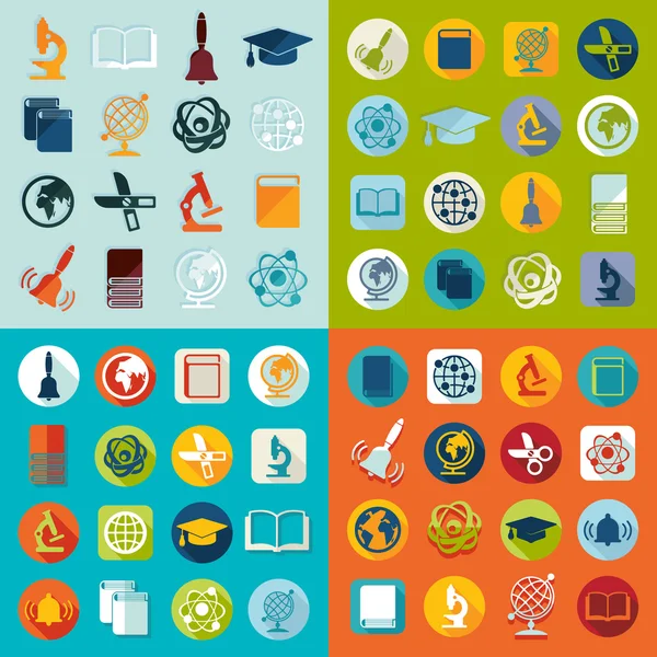 Education icons — Stock Vector