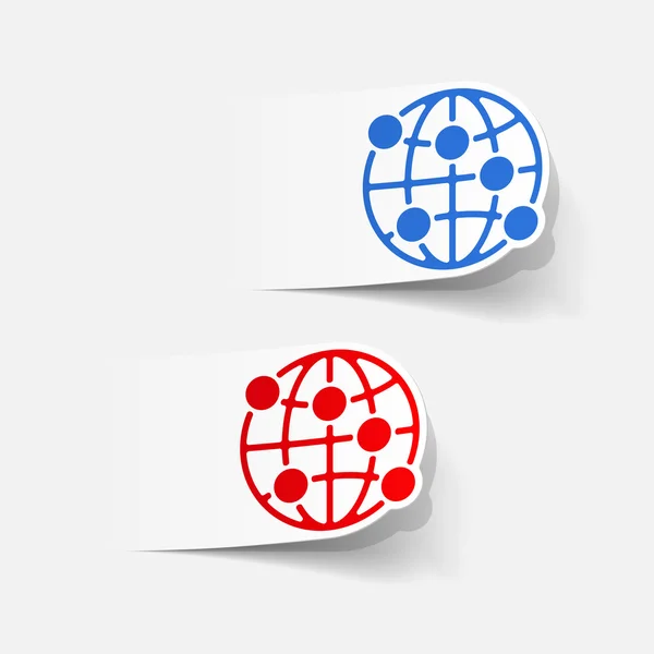 Globe illustration — Stock vektor