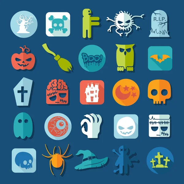 Halloween pictogrammen — Stockvector