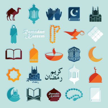 Ramazan kareem simge kümesi
