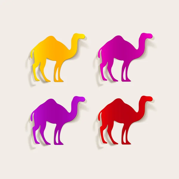 Élément design chameau — Image vectorielle