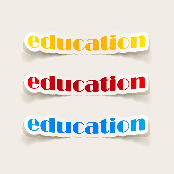 Education sticker — Stock Vector