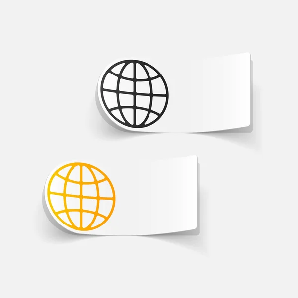 Globe élément design — Image vectorielle