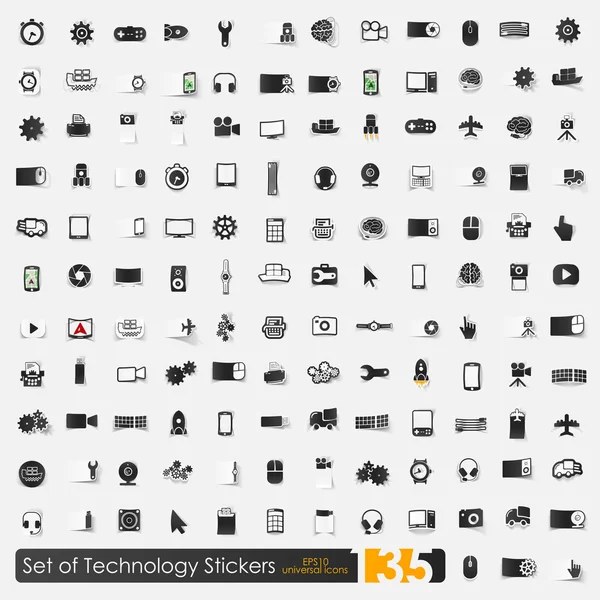 Conjunto de iconos de tecnología — Archivo Imágenes Vectoriales