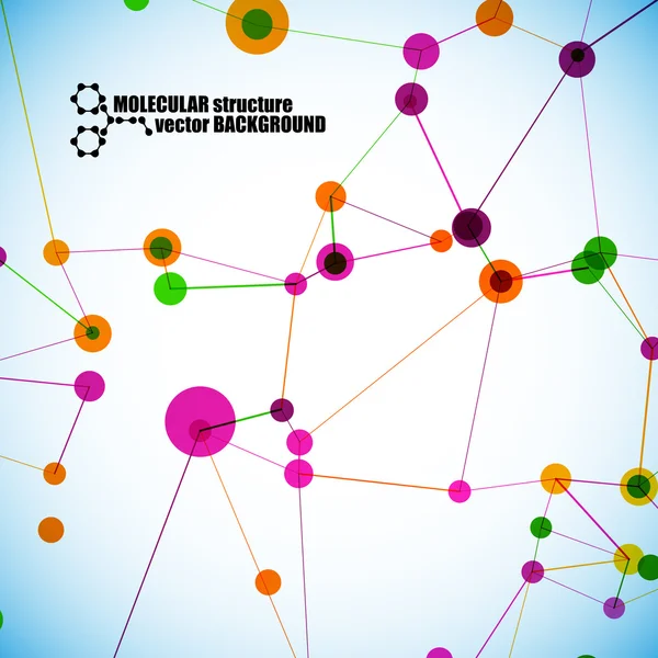 Mooie moleculaire structuur — Stockvector