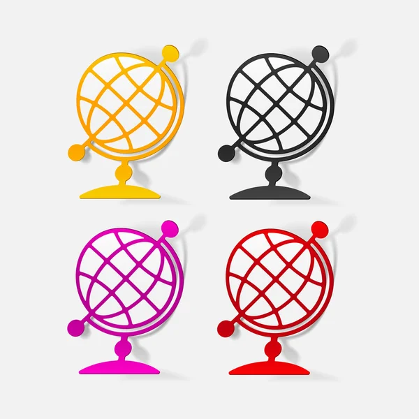 Globe ikony — Stockový vektor