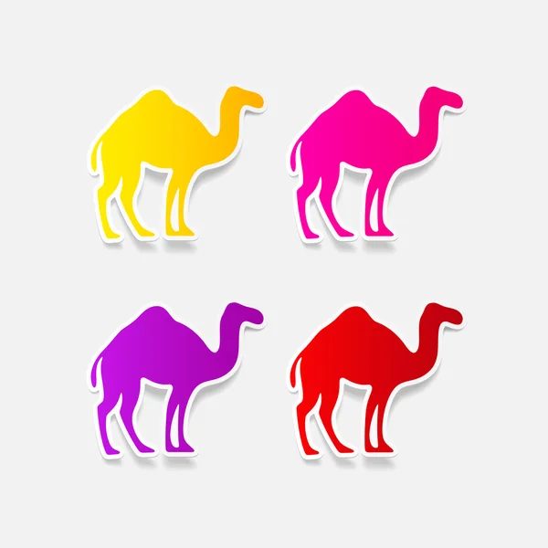 Iconos de camello — Archivo Imágenes Vectoriales